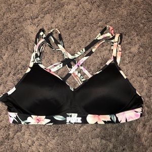 PINK sports push up bra